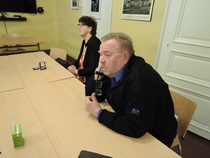 Juha Wiskari keskittyy.